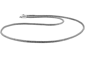 Kuzzoi 345050 łańcuszek królewski z litego srebra wysokiej próby 925, grubość 3 mm, długość 50 cm/60 cm, z pudełkiem na biżuterię