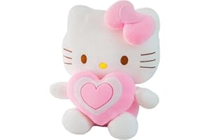 SFODTN Hellokitty Plush Dolls Cute Plushies Dolls Toy Children's Doll,Sanrio Kitty Cartoon Birthday for Rag Doll Children's Toy, Soft Cute Stuffed Doll Game Figurine Plush Gift For Children, Party Gifts 30cm
