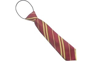 TAOSHENG TAOSHEN 29CM Elastic Pre-Tied Kids Necktie, College Style One Size Elasticated Stain Plain Boys Girls Stripe Formal Tie for Wedding Graduation School Uniforms