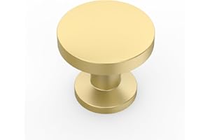 Amerdeco 10 Pieza Oro Tiradores Cocina Pomos y Tiradores Vintage Pomos Armarios Pomos y Tiradores Infantiles de Aleación de zinc Tirador Puerta Mango de un Solo Orificio UK0071