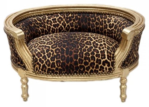Baroque Cats & Sofa Leopard / Gold Dog Bed & Cat Bed