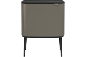 Brabantia 316142 Bo Touch Bin Poubelle Acier Inoxydable Platinum 31,5 x 54 x 68 cm