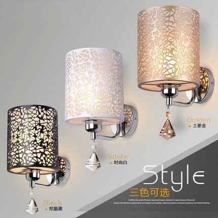 spécifications Lampe Murale Création simple applique murale en cristal Acryl Mur Led moderne d'éclairage pour l'éclairage d'Intérieur Lampe Murale Chambre Lampara,Black avec le switc,# 6337# #