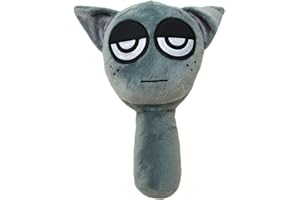 Kouipoie Sprunki Peluche 9.8" Divertente Peluche Sprunki Per Fan Di Giochi,Super Morbido Giocattolo Da Collezione,Regali Di Natale E Compleanno Per Bambini E Ragazzi Di 6+Anni. (Grigio)