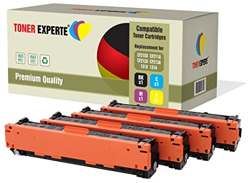 4er Set TONER EXPERTE® Premium Toner kompatibel zu HP 131X/131A CF210X CF211A CF212A CF213A für HP LaserJet Pro 200 Color M251N, M251NW, MFP M276N, MFP M276NW