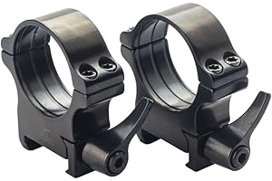 ‎PROFESSOR OPTIKEN Rusan - 2er- Set 34mm Ringmontage für 21 mm Weaver/Picatinny mit Schnellverschluss - Zielfernrohrmontage/Montage für Zieloptik - mit Anti-Rutsch-Einlage - hohe Schussfestigkeit