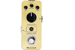 MOOER - Analog envelope filter, dynamic automatic Wah pedal, exaggerated funk, subtle and sensual, static frequency filter effects for guitar and bass.