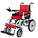 Produktbild BNMYSY Elektrischer Rollstuhl, Intelligente Automatische Elektrorollstuhl,Faltbar Tragbare,Sitzbreite 45Cm, Frei-Reiten, Rollstuhl(Kann 150Kg Unterstützen),Red