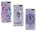 Produktbild iPod Touch 5 Hülle Silikon, LuckyW 3X TPU Schmetterlings Feder Mandala Hülle für iPod Touch 5/6 Soft Silikon Glitter Tasche Transparent Clear Klar Durchsichtig Ultra Slim Thin Dünne Schutzhülle Weiche Flexibel Kratzfeste Scratch-Resistant Stoßfest Shockproof Etui Bumper Case