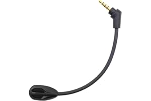 ‎SCIUU sciuU Boom Mic Mikrofon Kompatibel mit Kingston HyperX Cloud Flight/Flight S Gaming Kopfhörer Kabellosem HX-HSCF-BK, für PS4 / PS4 Pro Computer PC, 3,5 mm Jack Microphone Flexibel Noise Cancelling