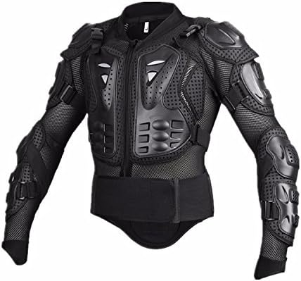 Keewors Full Body Armour Protective Jacket Guard Motorcycle Motocross Gear Shirt Black Size M For Harley Kawasaki Suzuki BMW Yamaha