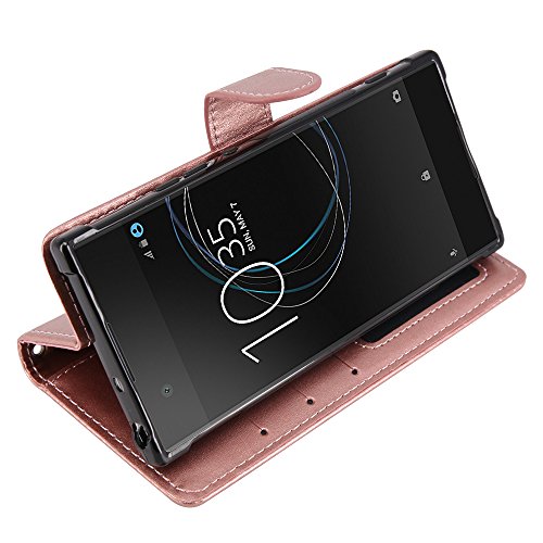 Sony Xperia XA1 Funda LK Carcasa Cubierta Cuero Billetera Case Flip Cover Con Ranuras de Tarjeta -Oro Rosa reviews Sony Xperia XA1 Funda LK Carcasa Cubierta Cuero Billetera Case Flip Cover Con Ranuras de Tarjeta -Oro Rosa