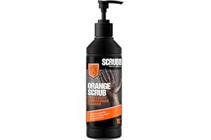 SCRUBB Orange Scrub Heavy Duty Beaded Hand Cleaner, Deep Cleaning Action with Scrubbing Agents, 1L Pump Top