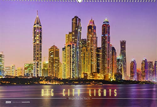 Preisvergleich Produktbild Big City Lights 2019 - Großstadtlichter - Bildkalender quer (50 x 34) - Reisekalender