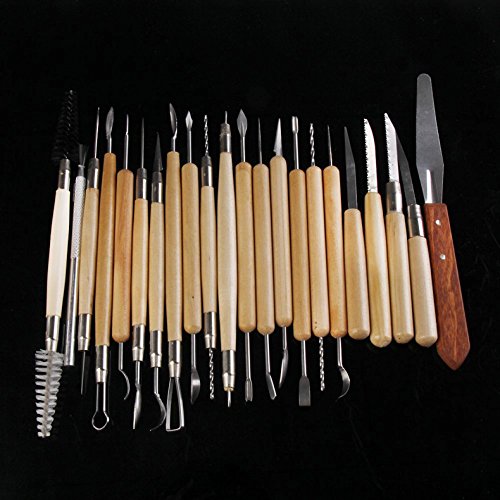 Tenflyer 22PCS Deluxe Edelstahl Art Tools Kit fÃ¼r Keramik / Sculpting / Keramik / Polymer Clay Skulptur Modelling Mit Set - 6