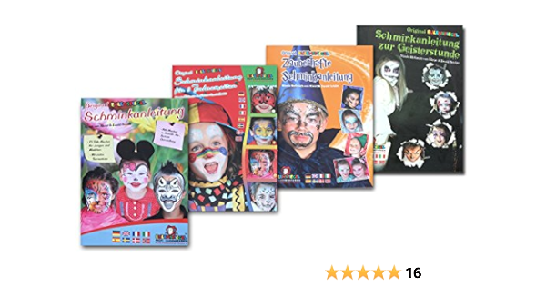 Eulenspiegel Schminkhefte Set Aus 4 Schminkheften Schritt Fur Schritt Zur Perfekten Maske Meeresprinzessin Spiderboy Pirat Tiger Drache Zauberer Einhorn Ampir Gespenst Schmetterling Hexe Clown Amazon De Spielzeug