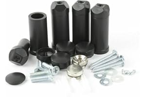 Turkish Zone Brackets for Heated Towel Rail Radiators Set of Universal Fit Flat Or Curved Black