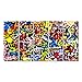 Produktbild islandburner Bild Bilder auf Leinwand Funky Bunte und helle Graffitis an der Wand Wandbild, Poster, Leinwandbild EBA