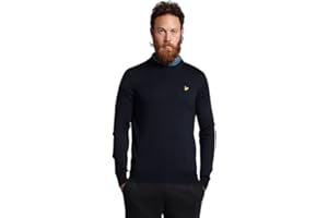 Lyle & Scott Golf Crew Neck Jumper Club Blue