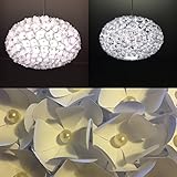 White Pearl Rose, Lampe Leuchte Lampenschirm Pendelleuchte Pendellampe Hängeleuchte Hängelampe Papierleuchte Papierlampe Reispapierlampe Designerlampe Wohnzimmerlampe Schlafzimmerlampe Deckenlampe