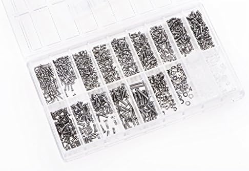 14 Pcs Screw Set for Precision Mechanics Clock Maker Camera Photo + 2x Mixed Nuts + 2X Assorted Rubber