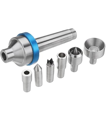 Mitlaufende MK2 Körnerspitze Mit 70mm Vierbackenfutter – Unabhängig Verstellbare Backen, M14x1 Gewinde, Für Präzises Drehen