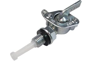 SAGASAVE Serbatoio del gas, interruttore del serbatoio del carburante, valvola del rubinetto dell'olio pompa Petcock per serbatoio dell'olio del generatore della benzina, M10 * 1,25