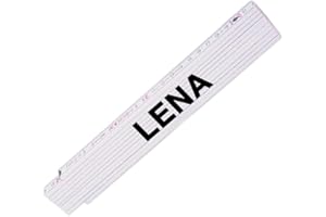 EUROFOTO Zollstock mit Namen Lena für Frauen | Hochwertiges Marken-Metermaß | Glieder-Maßstab mit Namen bedruckt | Viele Namen zur Auswahl