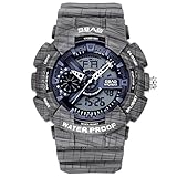 SSQ-CXO Sport-Studenten-Uhr der Männer, doppelte Anzeige verbesserte elektronische Bewegung PU-Bügel-wasserdichte Uhr