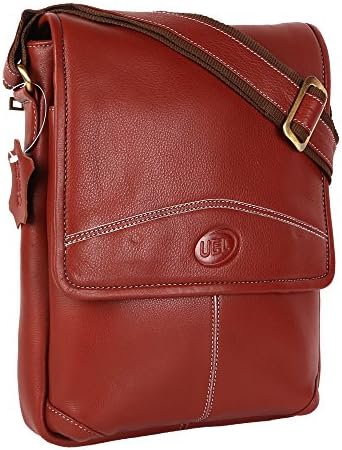 Premium Genuine Leather Cross Side Bag Soft, Comfortable & Stylish - Reddish Brown, Black and Dark Brown