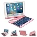Produktbild Cikuso Rosegold Fuer Ipad 9.7 Zoll 360-Grad-Drehung Hintergrundbeleuchtung Bluetooth-Tastatur