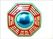 Produktbild Porter Feng Shui Traditionelle Vastu Bagua Spiegel 15,2 cm - Rot, Grün, Golden konvex Wand Aufhängern für positive Energie, Schutz vor bösen, viel Glück.