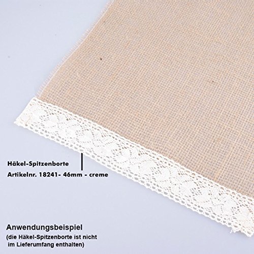 Hochwertiger Jute-Tischläufer – col. 050 Natur – 300mm / 5m – 29300-300-5-050 - 2