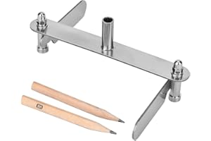 HILITAND Zentrierlehre, Edelstahl-Zentrierlinie Holzbearbeitungswerkzeuge Bleistift für die Markierung von Holzbearbeitungen(40~100mm)