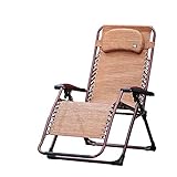 HhGold Fauteuil de terrasse Zero Gravity Fauteuil inclinable XL surdimensionné avec Support pour Repose-tête 210kg Repliable (coloré : 1001, Taille : Taille Unique)