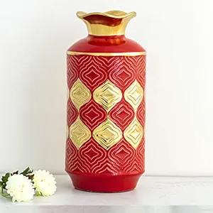 Home Centre Splendid Baroque Patterned Vase (Multicolour)