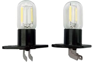 QLEE LED Z187 Mikrowellenlampe Vertikal Rechts T170 Sockel 1.5 W ÄQuivalent 20W KüHlschrank GlüHlampe Ersatz FüR Siemens Whirlpool Galanz LG Samsung Sharp WB36X10303 WB36X10063
