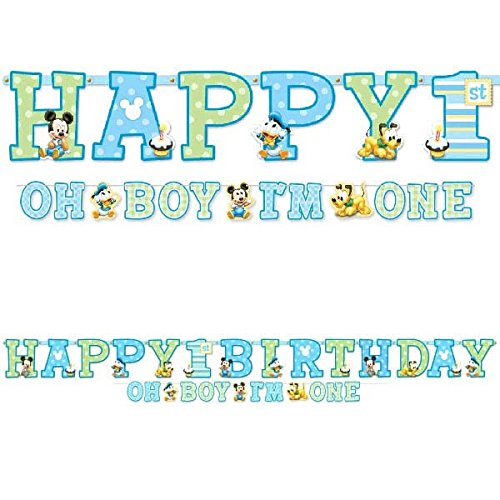 Mickey Mouse 1st Birthday Letter Banner Combo Pack