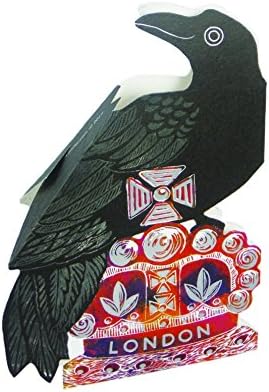 Crown Jewels and Raven London Pop Up card Judy Lumley Designs with envelope in cello wrap