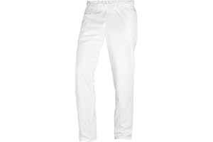 BP 1645-400-21-XLn Unisex-Hose, mit Gummizug in der Taille, 215,00 g/m² Stoffmischung, weiß, XLn