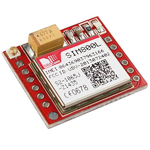 haljia SIM800L Red GPRS cuatribanda GSM m  dulo Breakout puerto serie TTL con Micro SIM Tarjeta antena IPEX interfaz para Arduino Raspberry Pi brazo MCU