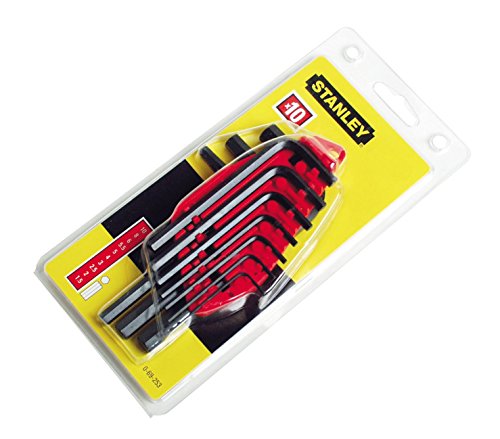 Stanley Sechskantstiftschlüssel-Set, 10-teilig, je 1x 1.5/2/2.5/3/4/5/5.5/6/8/10mm Stiftschlüssel, 0-69-253 - 3