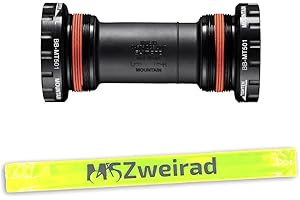 MSZWEIRAD Shimano BB-MT501 Hollowtech II MTB 68/73 mm, incluye cinta reflectante