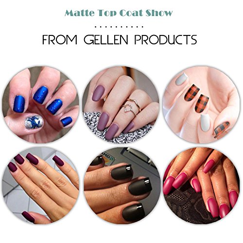 Gellen auflösbarer Gel Nagellack Versieglung Matt Top Coat UV LED 8ml*1 - 3