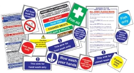 Senior catering starter sign pack. (17 notices)