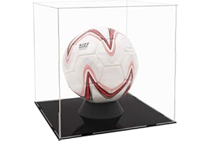 Tingacraft Vitrine Acrylique (30 x 30 x 30 cm) Cube Boîte pour Ballon de Foot Basket