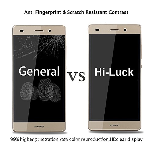 HUAWEI P8 Lite Panzerglas Schutzfolie, [2 Stück] Hi-Luck 0.33mm Premium Ultra-Klar Glasfolie Displayschutzfolie Schutzglas für HUAWEI P8 Lite (9H, Anti-Kratzer, Blasen-frei) - 4