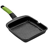 BRA Prior | Grill Grill with Stripes 22 Cm | Cast aluminium with non-stick coating, suitable for all hob types including indu