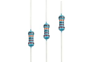 EDGELEC 100pcs 220K ohm Resistor 1/4w (0.25 Watt) ±1% Tolerance Metal Film Fixed Resistor, Multiple Values of Resistance Optional