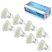 Produktbild ELINKUME 8X GU10 4W SMD LED Bulbs GU10 SMD LED Light Bulb LED spotlight bulbs in lighting LED Spot lights,380 LM,Warmweiß